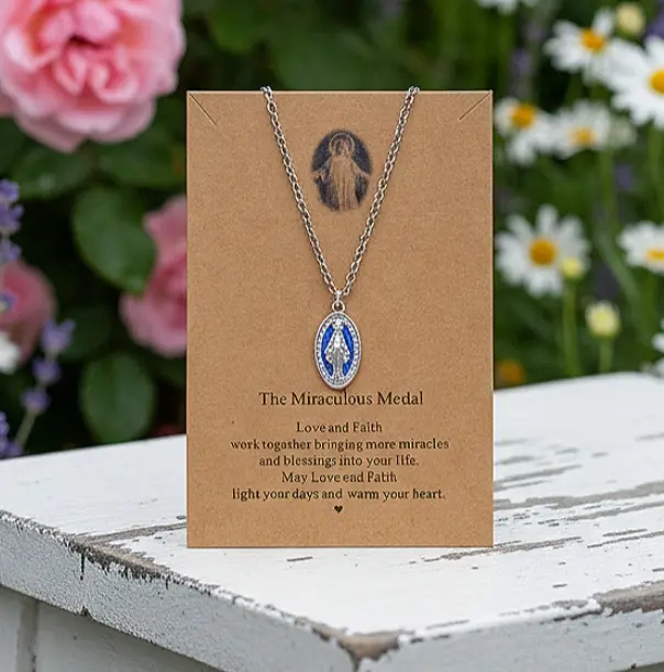 Beautiful Virgin Mary Miraculous medal.