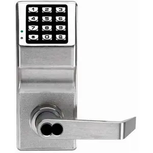 Alarm Lock DL2700IC26D Trilogy Grade 1 Digital Key Lock - Lever Handle, Electronic Code Function, Interchangeable Core, Solid Steel Construction, Satin Chrome for Motorcycle Security, Electronic Code Lock