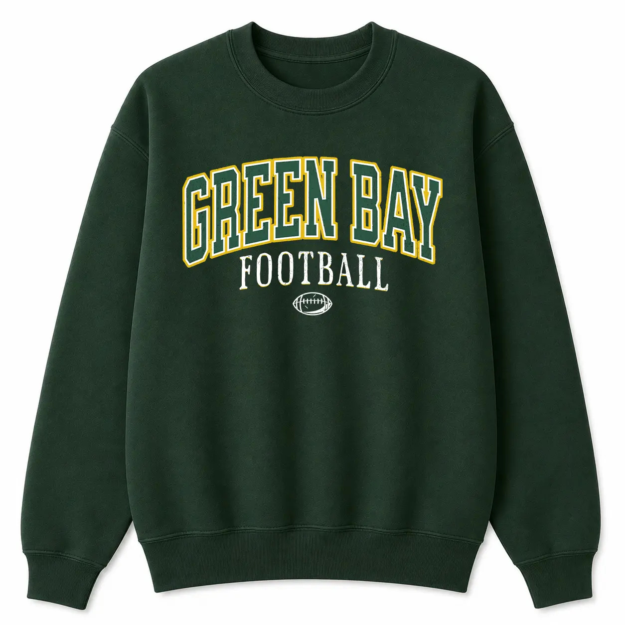 Vintage Green Bay Football Sweatshirt - Green Bay Fan Apparel for Sunday Football