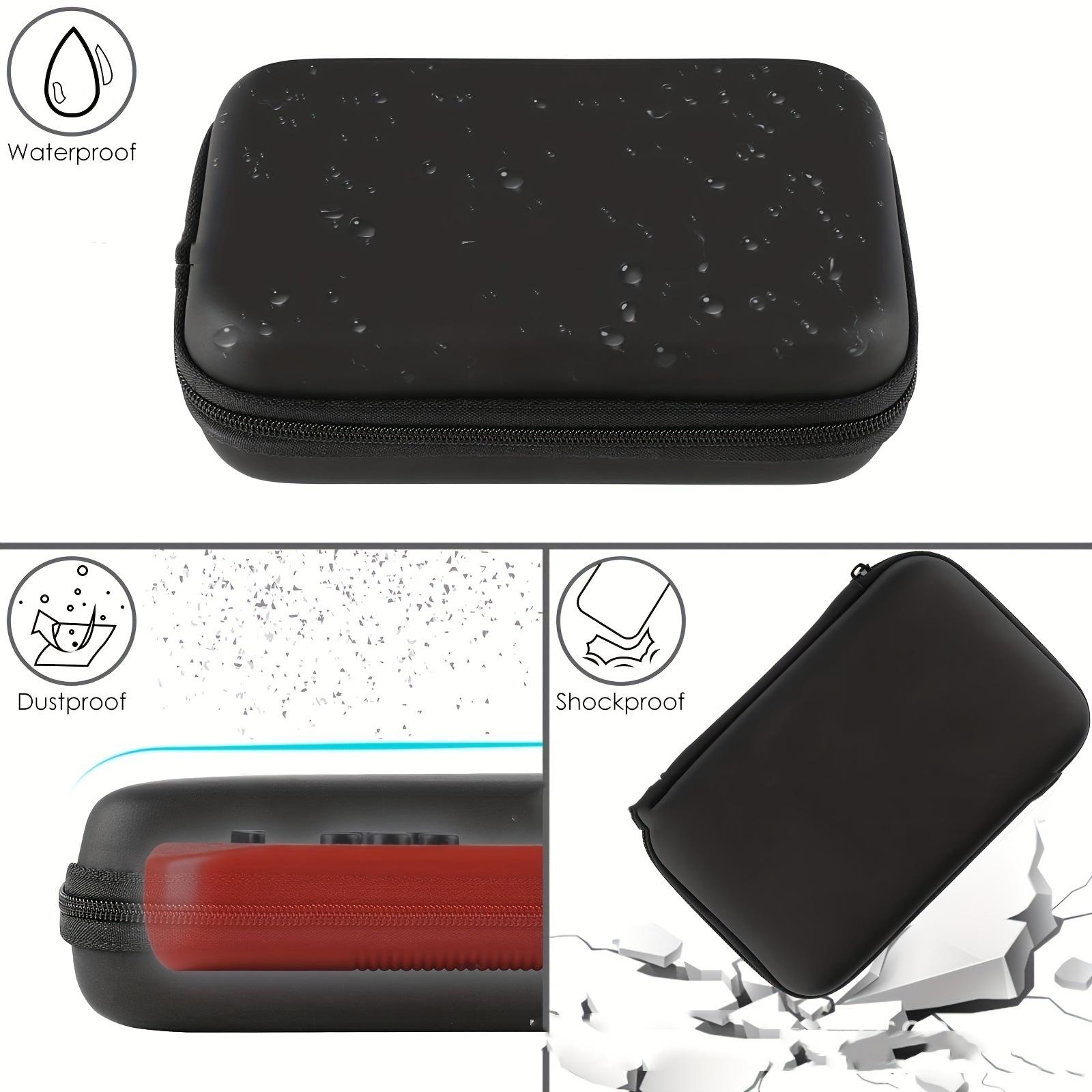 RetroGuard Mini PSP Storage Bag - Durable PU Exterior Case With Carry Handle For Portable Gaming