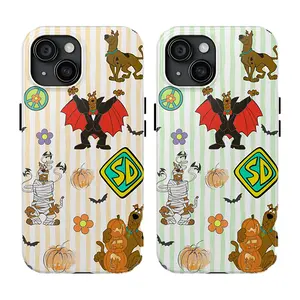 Scoopy Doo Phone Case Phone Cover Hard Cases, Green Doo Cartoon Phone Case For iPhone 11 12 13 14 15 16/ Pro/ Pro Max Tough Case