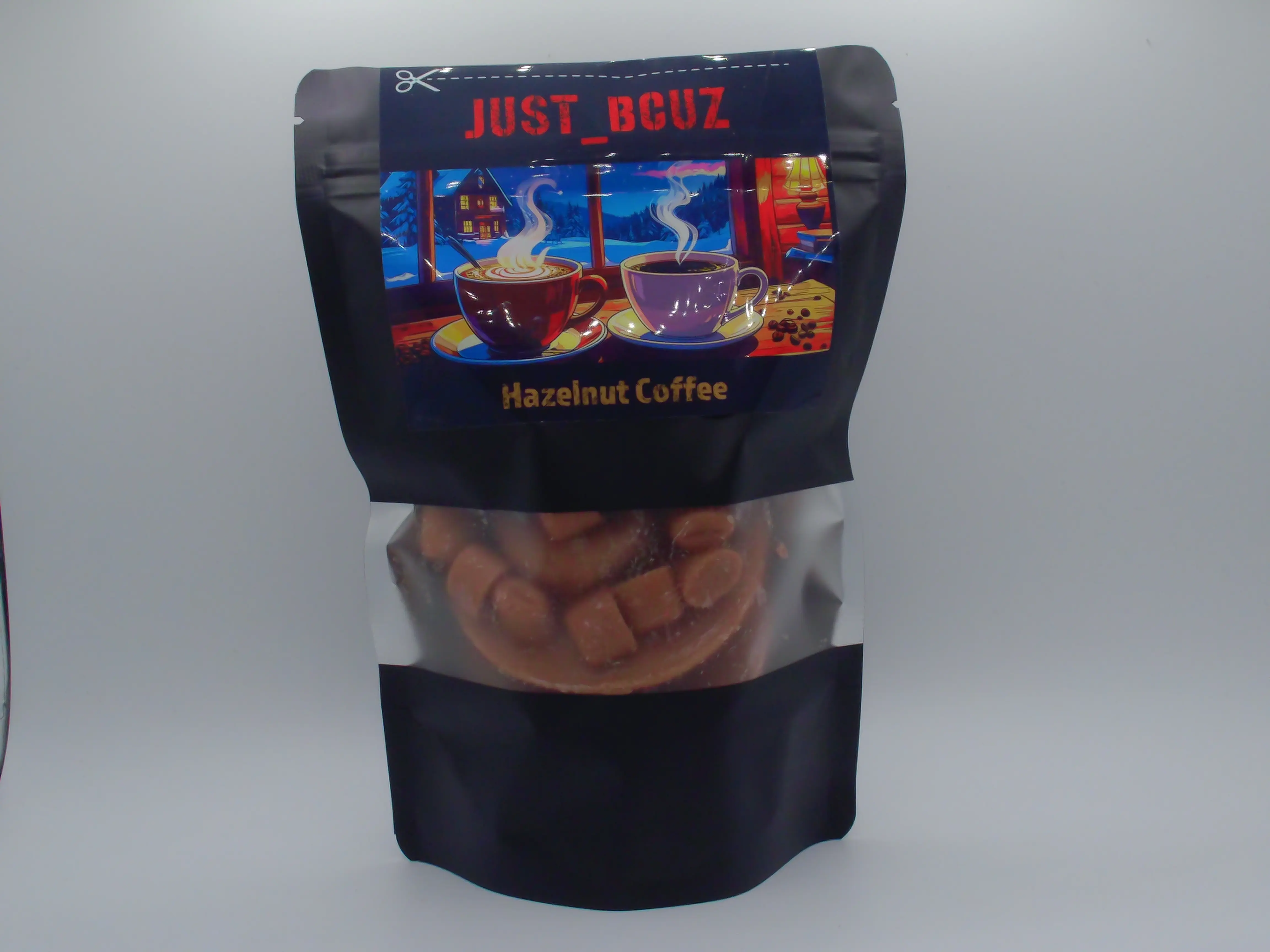 Hazelnut Coffee scented 6oz Bag of Fragranced Wax Melt Shapes