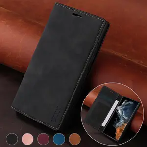 Wallet Magnetic Flip Leather Case For Samsung Galaxy S25 Edge S24 Ultra S23 Plus S22 S21 S20 FE A07 A16 A17 A26 A36 A55 A56