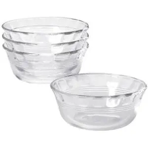 , Clear Glass  10 oz Custard Cup (4 Pack)