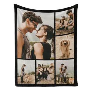 Custom Blanket with Photo Personalized Blanket Customized Memorial Gift for Give it to the one you love the most  for  Anniversary 60×80inches