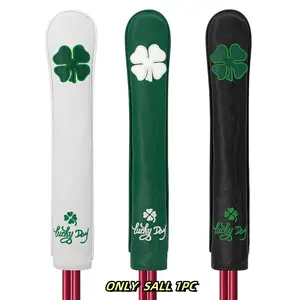 Lucky Clover Golf Alignment Stick, Golf Accessories, Enhances Accuracy & Protection, Ideal for Golf Enthusiasts & Those Seeking Good Luck