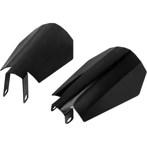 Motorcycle Handguards Large Coffin Cut Hand Guards Fit for Harley Touring Street Glide Road King Electra Glide Bagger Bright Black 1 Pair