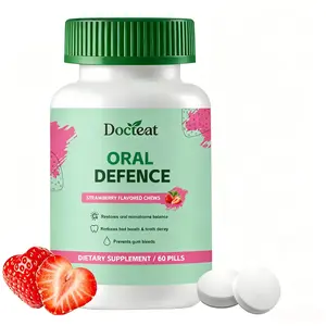 Oral Defence – Daily Oral Support with Enzymes, Hydroxyapatite, Xylitol and a Blend of 3 Probiotic Strains – Non-GMO, Stimulant-Free Formula – Made in USA – 60 Oral Dissolvable Tablets, 1-Month Supply