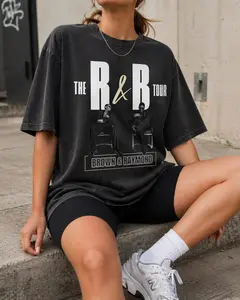 Comfort Colors R&B Tour Graphic Tee, Ch.Brown Usher Duo Vintage Shirt