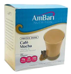 Cafe Mocha Protein Shake - Chocolate and Coffee Flavored Protein Powder - Bariatric-Friendly Protein Shake - Great Protein Shake For Diabetics