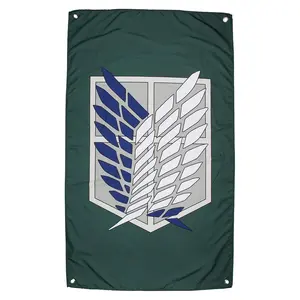 Graphic Attack On Titan Scout Regiment Logo Wall Hanging Decoration Wall Flag Tapestry
