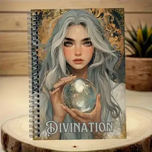 A5 Witchcraft Divination Guide Manual, 55-Page Tarot Card System Learning Book, Spiritual Exploration & Magic Practice Log, Newbie Essential, Spiral Notebook