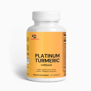 Platinum Turmeric Healthcare Natural Supplement Fitness Dietary Edible Capsule
