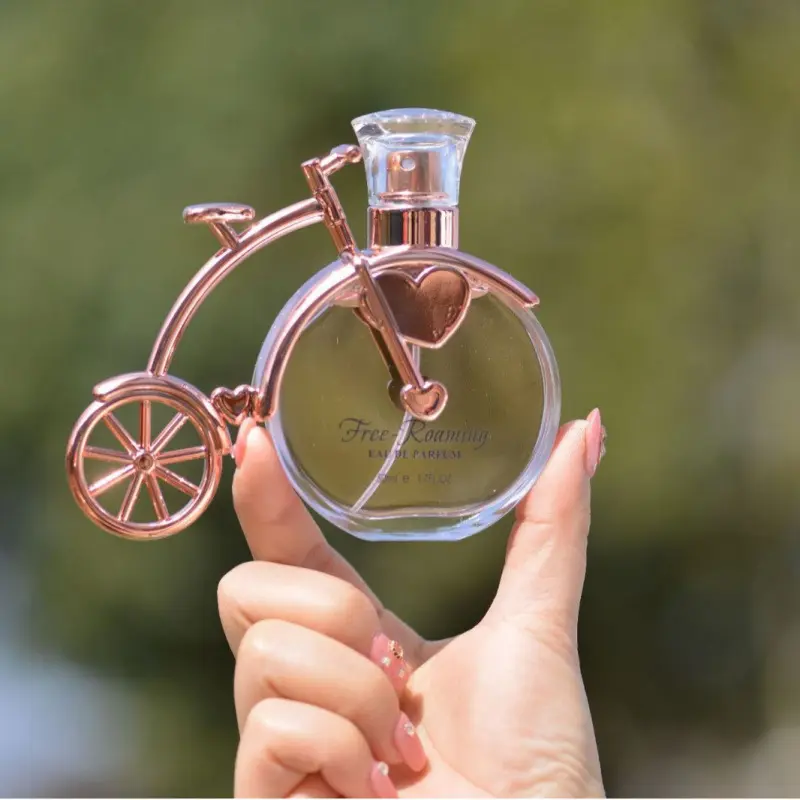 Women's EDP Perfume - 50ml/1.7 fl. oz. 50 ml bottles, 60-month shelf life, long-lasting classic light fragrance, refreshing elegant chic scent, bicycle charm ornament, chic design, for women