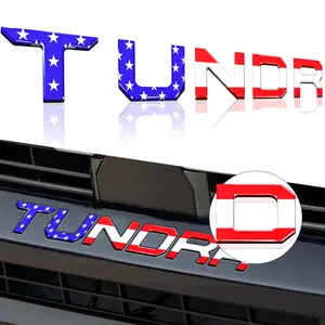 SUPER REPAIRMAN Colorful American flag letter pattern car sticker 3D universal car exterior decoration accessory ABS material self adhesive car sticker