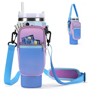 Portable Water Bottle Bag with AdjustableShoulder Strap (without Water Bottle), Reusable Water Bottle Bag, Drinkware Accessories, Summer for Gift, Sweets Kitchen Accessories, Kitchen Gadgets 2024