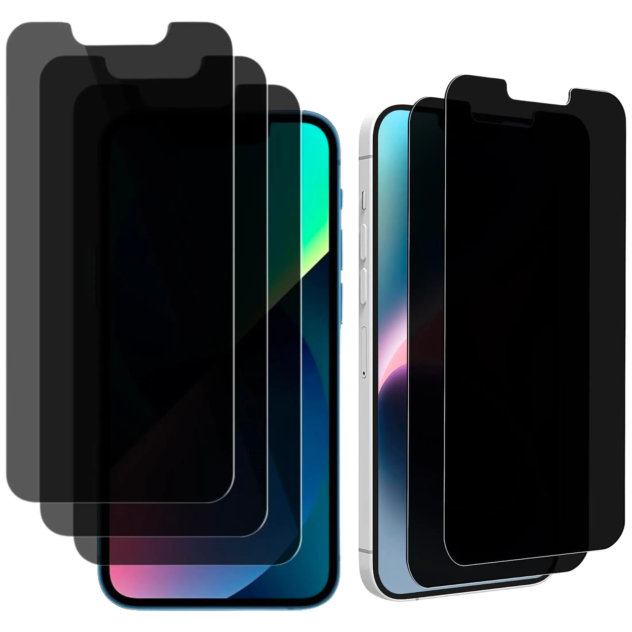 Entronix Privacy Screen Protector for iPhone 17/16/15/14/13/12/11/X/7/8 Air/Plus/Pro Max - Multi-Pack Glass, Easy Installation, Protective Accessories