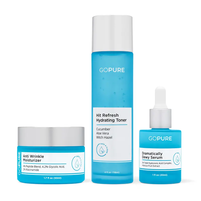 GOPURE - Dry Skin Set - Moisturizer + Toner + Serum