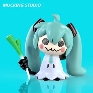 Mimiku Resin Figure Desktop Ornament, Anime Peripheral Trendy Toy, Collectible Figurine Model for Desk Decoration, Unique Gift Idea