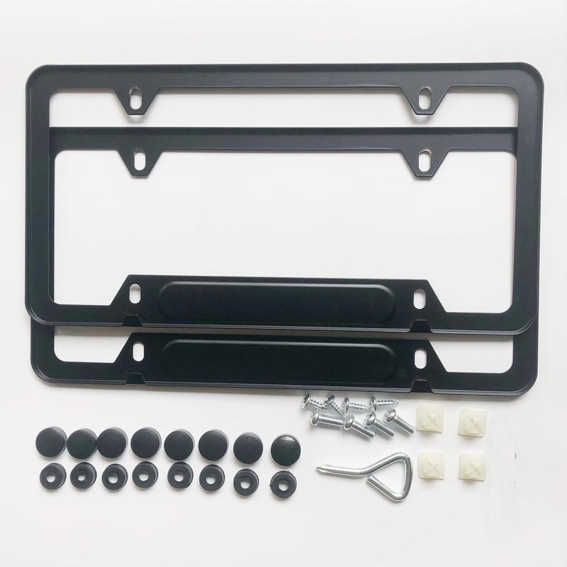 2pcs License Plate Frames with M,Aluminum Alloy License Plate Cover for US Standard License Plate BMW X1 X3 X5 X7 330i M340i M3 M4 auto Water Proof,Wear Resistant,Car Accessories