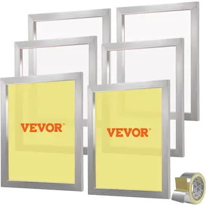 Summervibes VEVOR Screen Printing Kit, 6 Pieces Aluminum Silk Screen Printing Frames, 20x24inch Silk Screen Printing Frame with 305 Count Mesh, High Tension Nylon Mesh and Sealing Tape for T-Shirts DIY PrintingVEVOR Super Brand Day