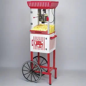 48-Inch 2.5-Oz. Popcorn Cart, Red/White