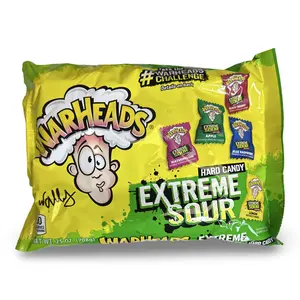Warheads Extreme Sour Hard Candy, 25 Oz Bag Featuring Watermelon, Apple, Blue Raspberry, Lemon and Black Cherry (~175 Pieces)