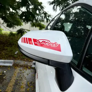 Set de Stickers “Sports” para Espejos Laterales – Vinilo Automotriz 8x1.2” (Par)