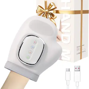 Multifunctional Hand Massager, Key Control, Full Acupoint Massage, 3 Airbag Modes, 5 Strength Levels, 3 Heat Timer, One-Click Pressure Relief, Usb Rechargeable Massagers
