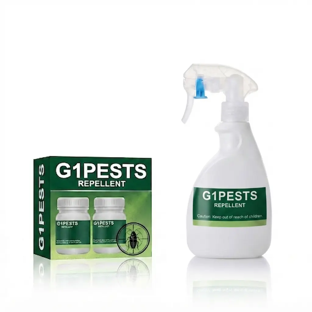 Household Pest Control Powder Kit - Pet & Family Safe, Includes Spray Bottle, Roach & Bed Bug Exterminator, Indoor-Outdoor Use, Targets 40+ Common Home Invaders, Mixes to Make 1 Gal Spray