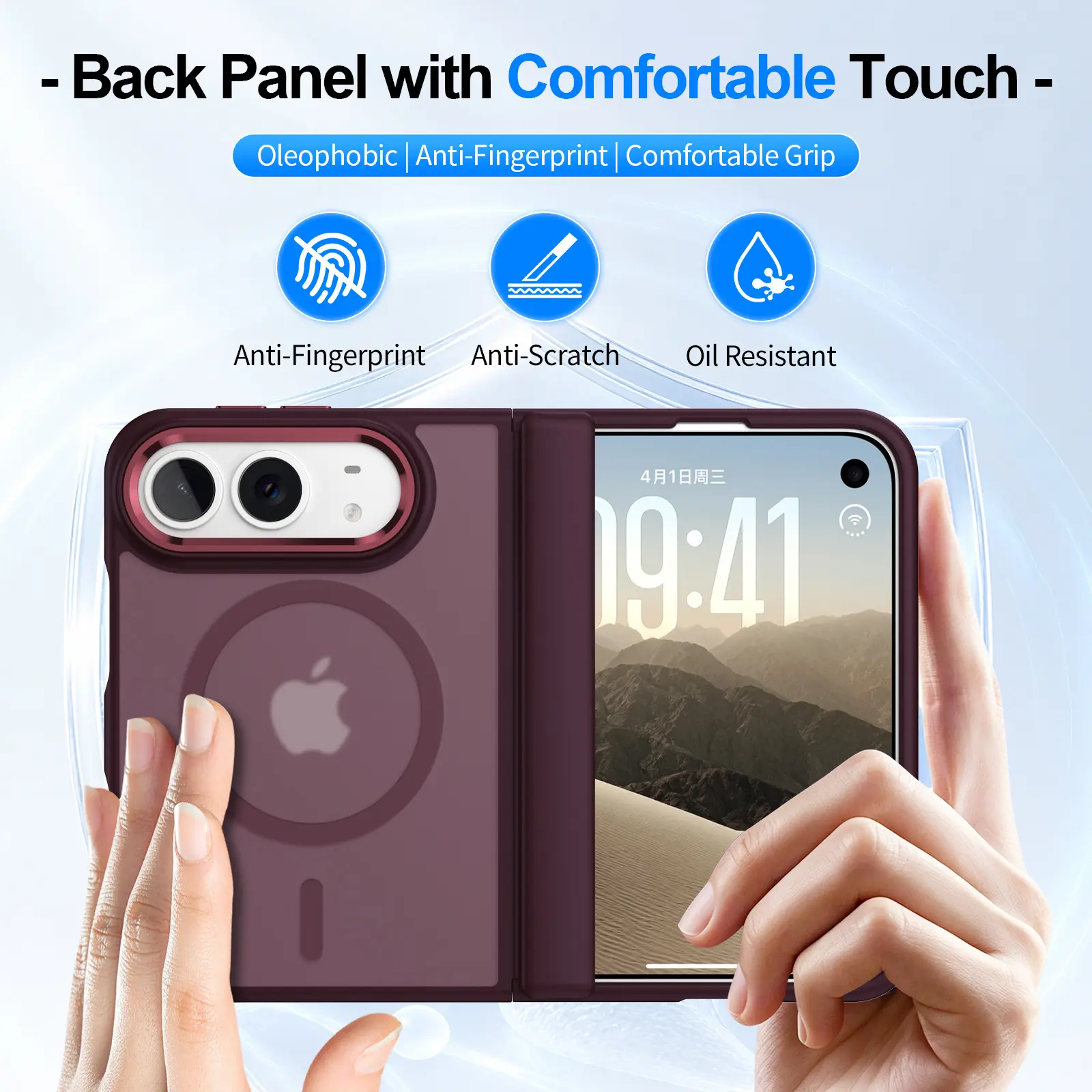 【For iPhone Duo】TechGuard Strong Magnet Case for iPhone - 150% Auto-Snap, 18N Stronger, Naturally Magnetic, Instant Snap Fit, MagSafe Compatible