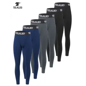 6 Pack Boys' Youth Compression Leggings Pants Tights Athletic Base Layer For Running Hockey Basketball