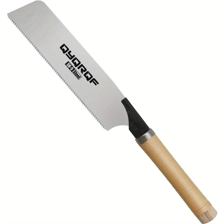 Japanese Hand Saw, 10 Inch Pull Saw 17 TPI with Detachable Blade Wood Saw for Woodworking Gardening (Style B)
