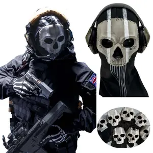Cod 16 Simon Riley Ghost Mask Tactical COD Night Raid Ghost Operator Full Skull Masks for Outdoor Party Cospaly Activity Game