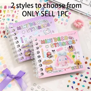 25 Sheets Mini Fairy Tale Sticker Book 2.0 Series Decal Stickers Book Handmade Decoration, Creative Collage Materials DIY Scrapbook Diary Frame Background Gift Packaging Greeting Card Phone Case Water Cup Sticker Album