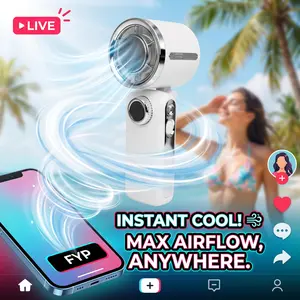 Handheld Portable Fan - 100-Speed Adjustable, Foldable, Rechargeable 3600mAh Battery, Summer Essential Home & Outdoor Travel Gear