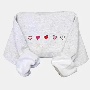 Cute Mini Hearts Embroidered Crewneck - Valentine's Crewneck - Mini Hearts - Gift For her - Cute Crewneck