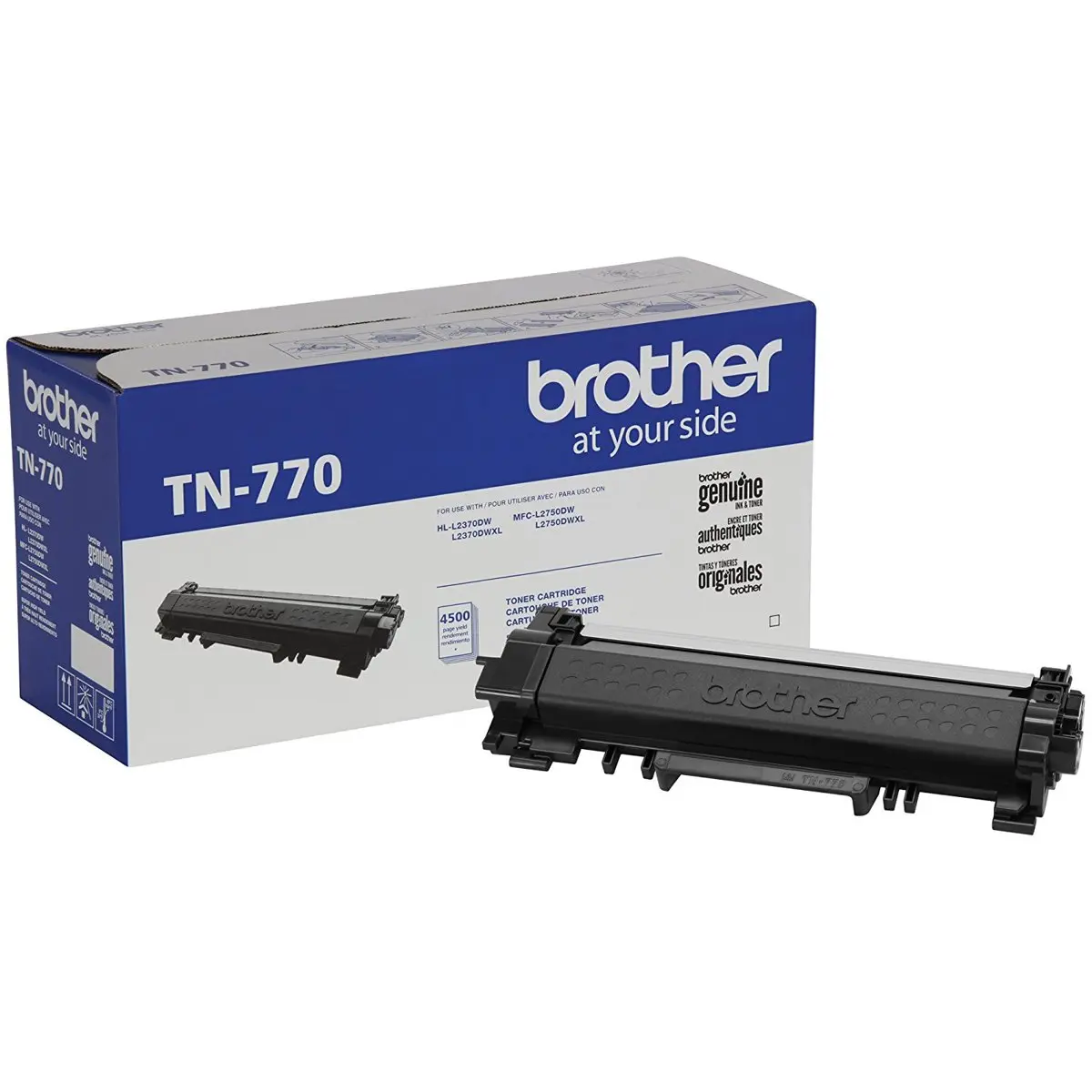 Brother TN770 Super High Yield Black Toner Cartridge, Up to 4500 Pages Yield