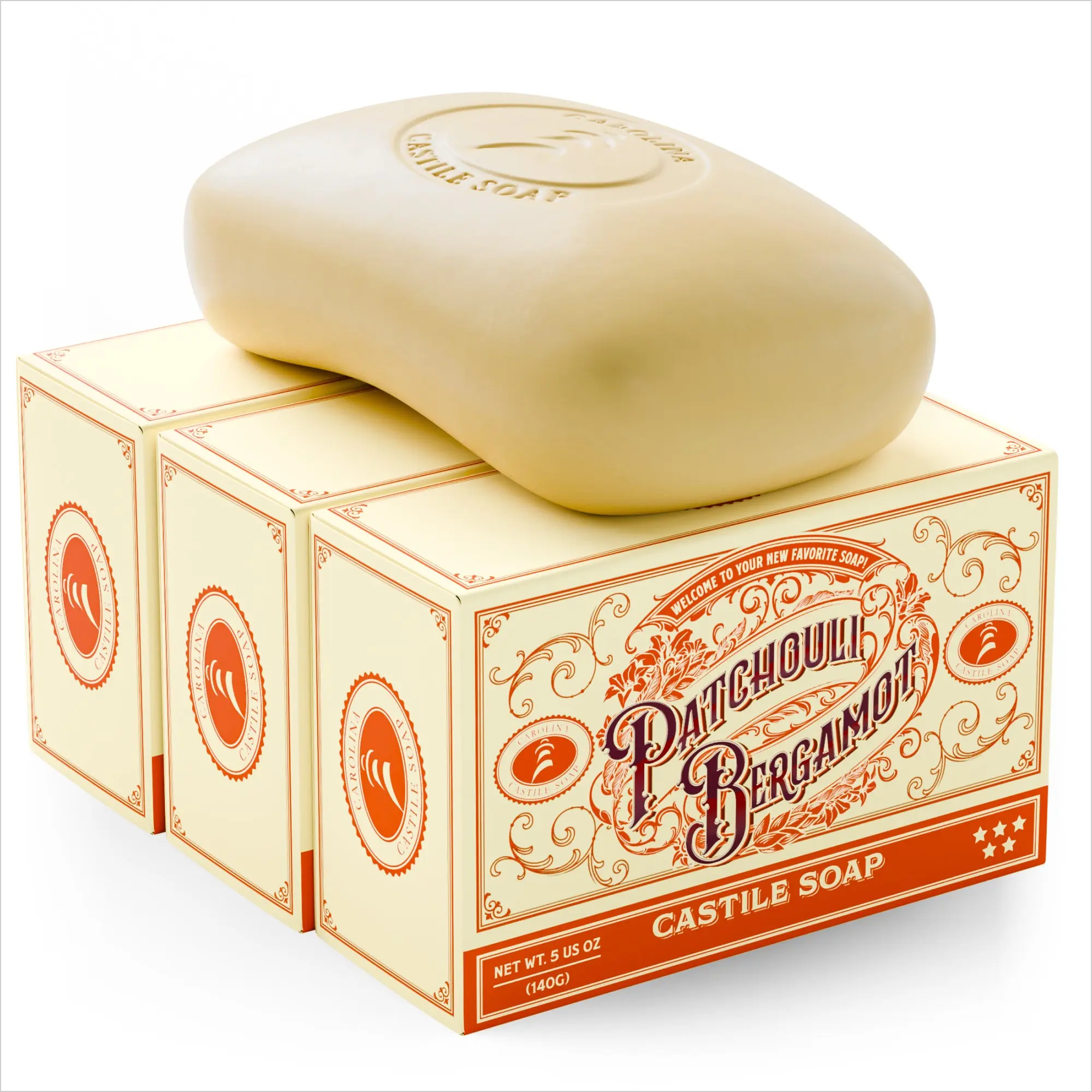 Patchouli Bergamot Castile Bar Soap Patchouli Bergamot Castile Bar Soap