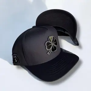 sale Trebol Hats n lack Gold Snapback for Men - Adjustable Fit, Stylish Design, Versatile Accessory for Any Outfit hat on
