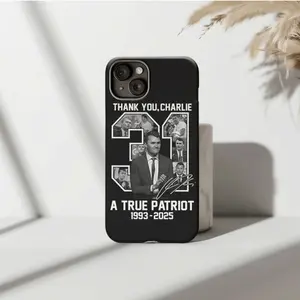 🖤 Charlie Tribute IP Phone Case – Memorial Patriot Design for IP Phone 17/16/15/14/13/12/11/X – Bold & Protective 🎤