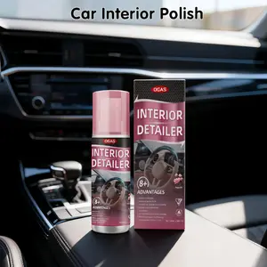 Tek ard Interior Detailer Restorer PolishesforLeather,Plastic,Rubber,User FriendlyTrimRestorer Safe Auto Detailing Supplies-3.38OzKitUV Protection Car fathersdaygift 0