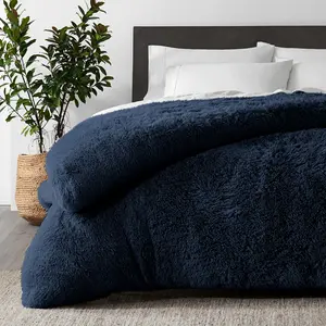 Bare Home Shaggy Duvet Cover - Plush, Super Soft