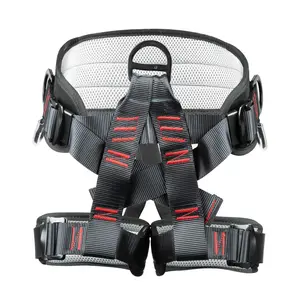 2025 Climbing Harness, Thicken Safety Belt, Protect Waist Harness Gear, Professional Half Body for Roofing Rock Rappelg Tree Climb and Outdoor Adventure Activities
