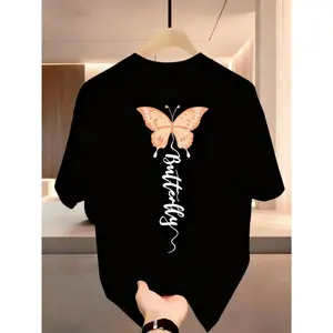 2026 New Trend Polyester Streetwear T-Shirt - Short-Sleeve Round-Neck Casual Loose-Fit Unisex Sports Top