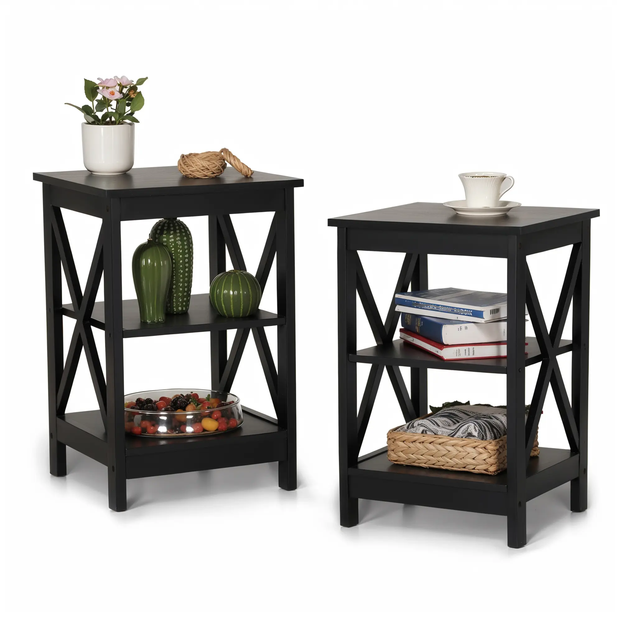 black side table (set of 2)