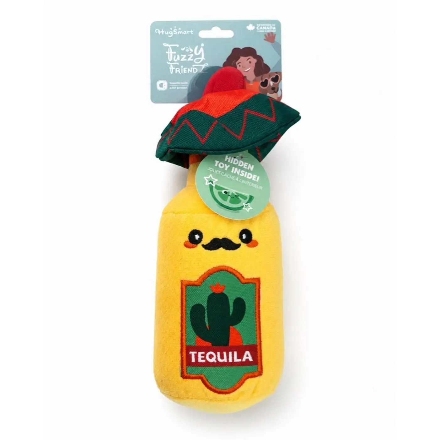 HugEmAll Tequila-themed Fuzzy Friends Toy with Hidden Toy Inside Fun and Playful Design for Kids