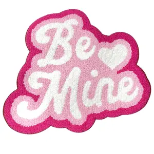 Iron On Patches Chenille Embroidered Applique with Glitter Edge Valentine's Day Diy Cute Accessories for Clothing Backpacks Jackets