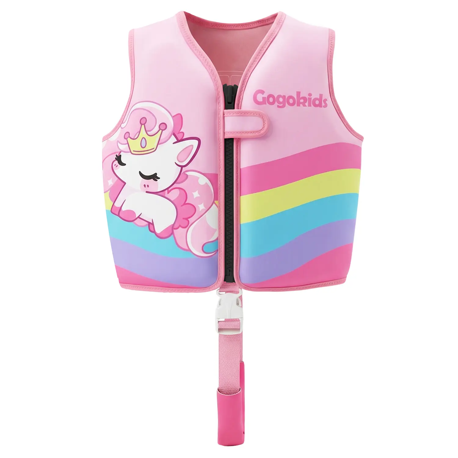 No More Water Fears — Gogokids 2.5MM Neoprene Kids Swim Vest | Sensory-Friendly | Triple-Lock Secure | 24-80 lbs | Age 1-9 | Summervibes