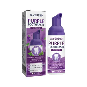 Purple Teeth Whitening Toothpaste Gentle Daily Care for Clean Teeth and Fresh Breath